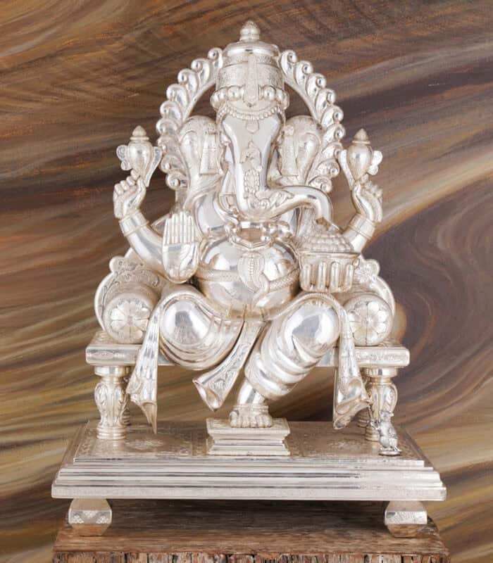 Silver Kirti Ganesha