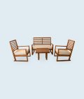 Solid Wood Sofa Set