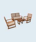 Solid Wood Sofa Set - Image 2