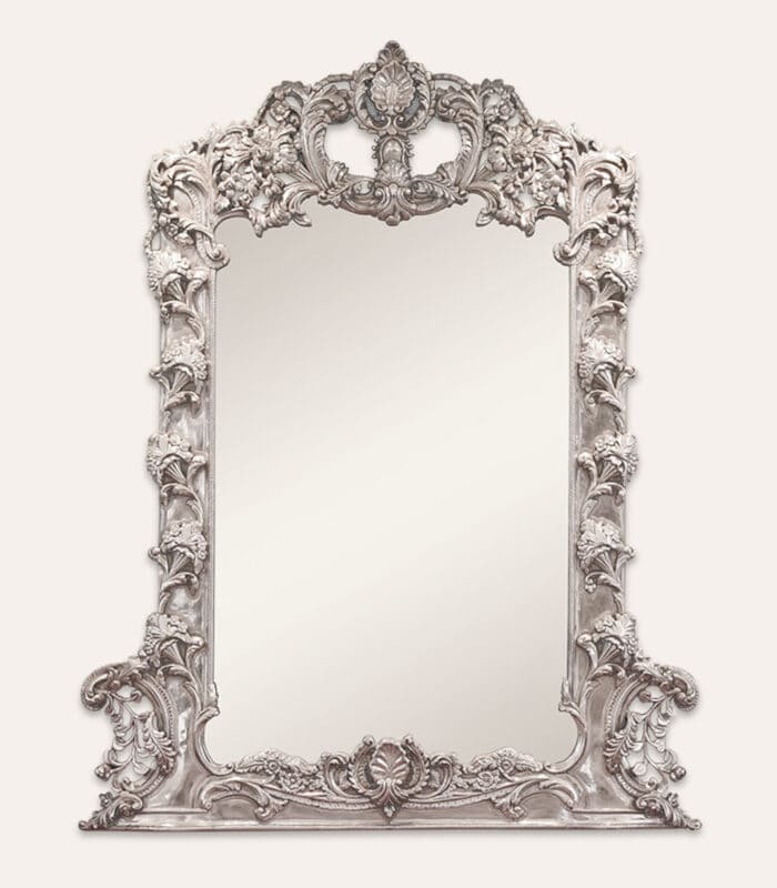 Silver traditional mirror