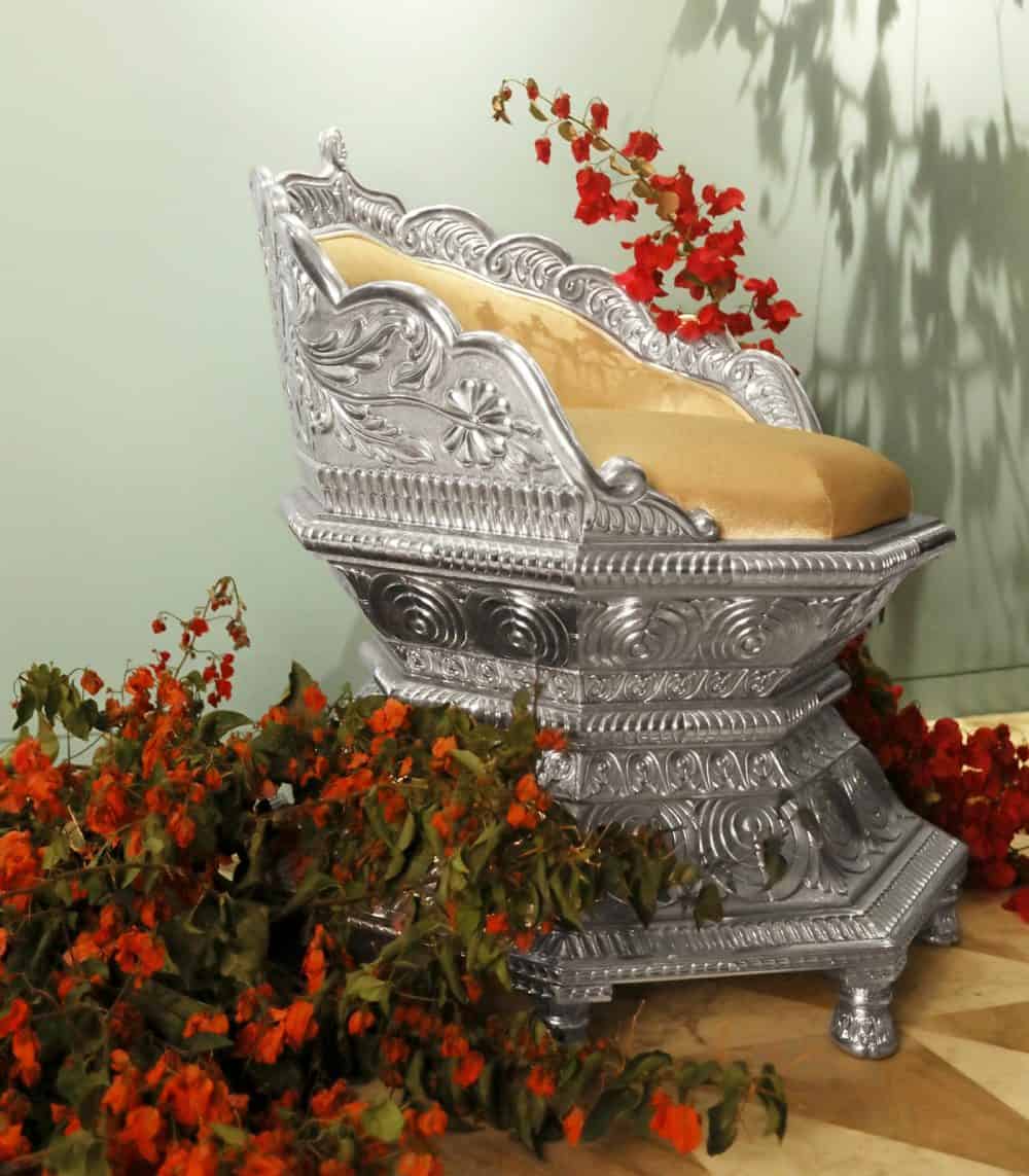 Silver Patiala Chair