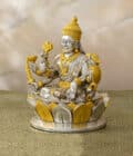 Silver Laxmi with Gold Leaf - Image 2