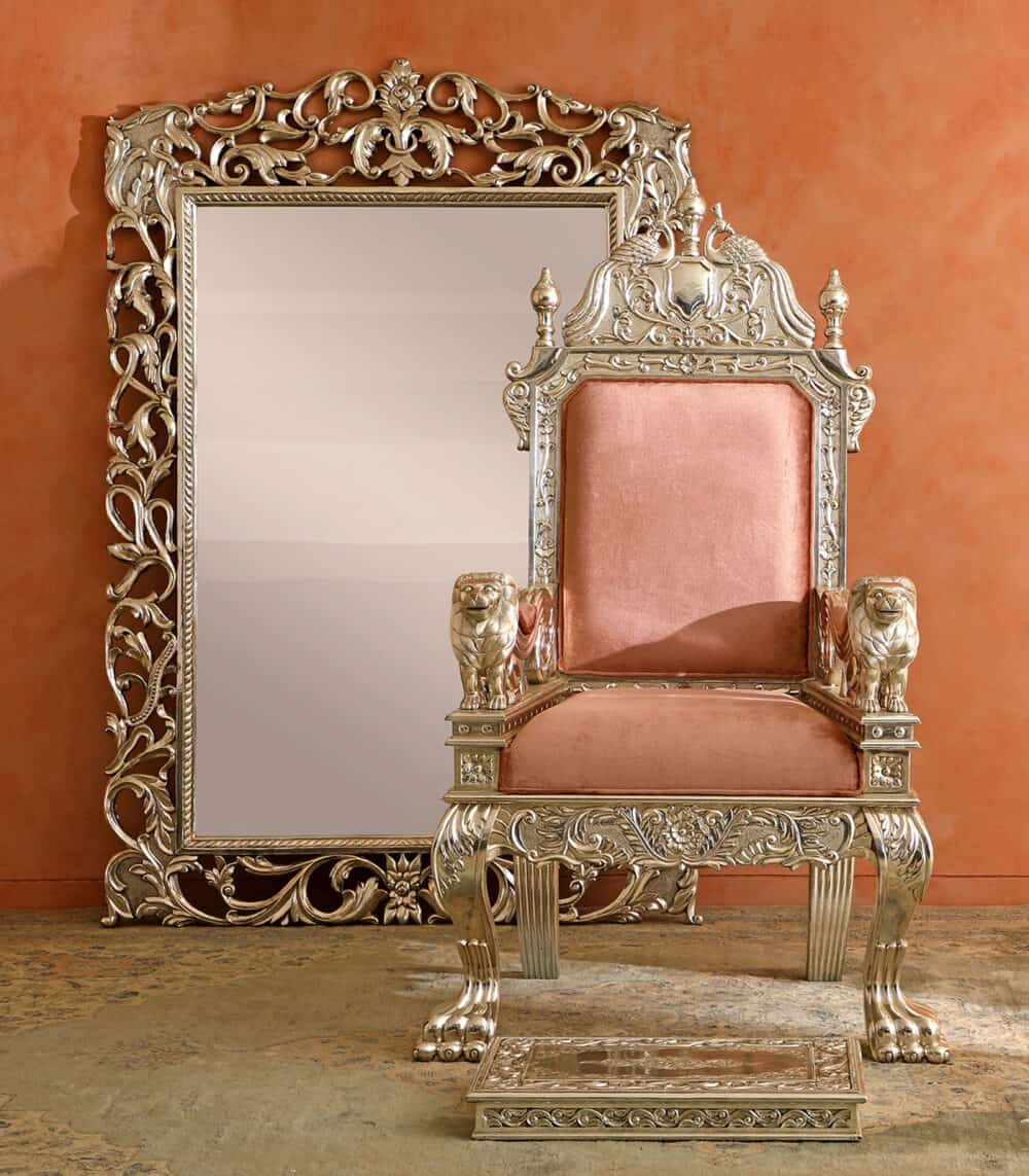 Silver Lion Maharaja Chair