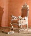 Silver Lion Maharaja Chair