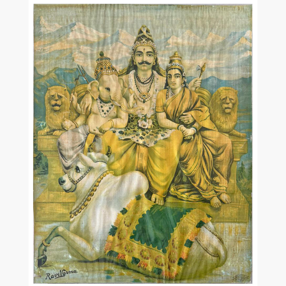 Divine Shankar Oleograph – Sacred Shiva Artwork