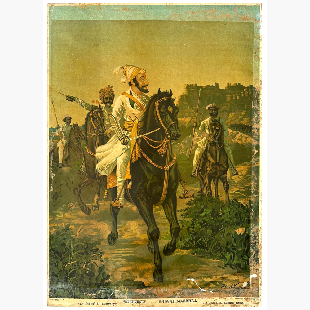 Legendary Shivaji Maharaj 3 Artwork - Royal Warrior Art