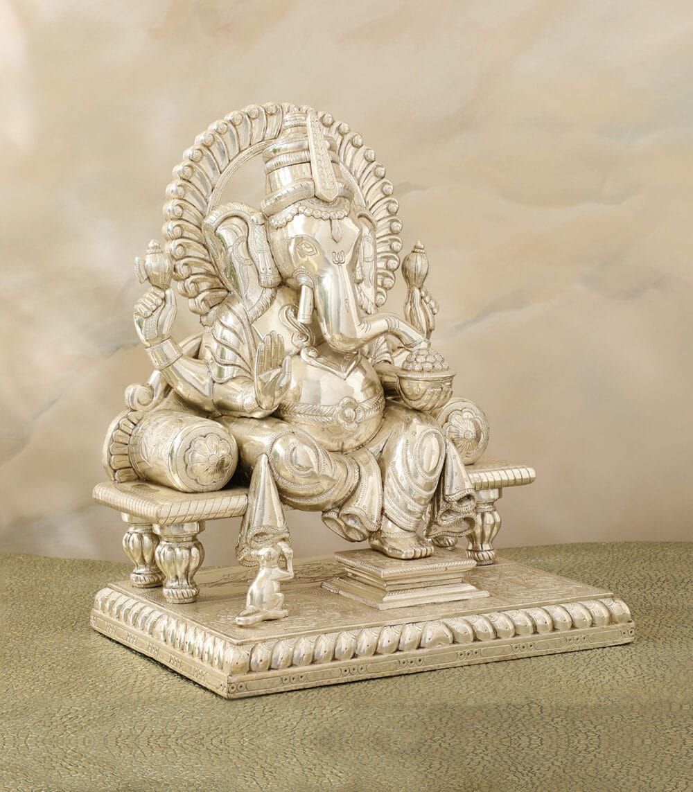 Silver Gajakarna Ganesha
