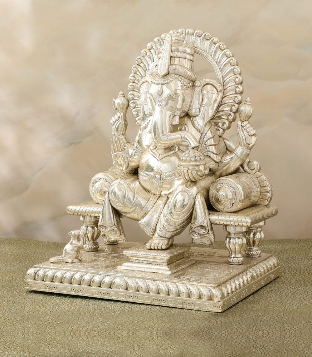 Silver Gajakarna Ganesha