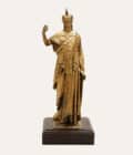 Mathurin Moreau Gold Gilded Sculpture Signed
