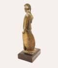 Mathurin Moreau Gold Gilded Sculpture Signed - Image 3