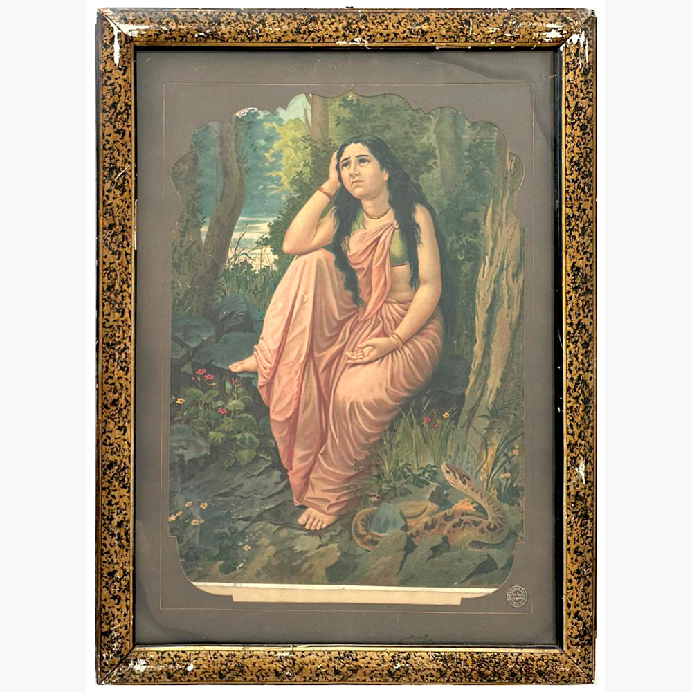 Silver God Idols | Raja Ravi Varma Paintings Damayanti Vanavasa - Image 4