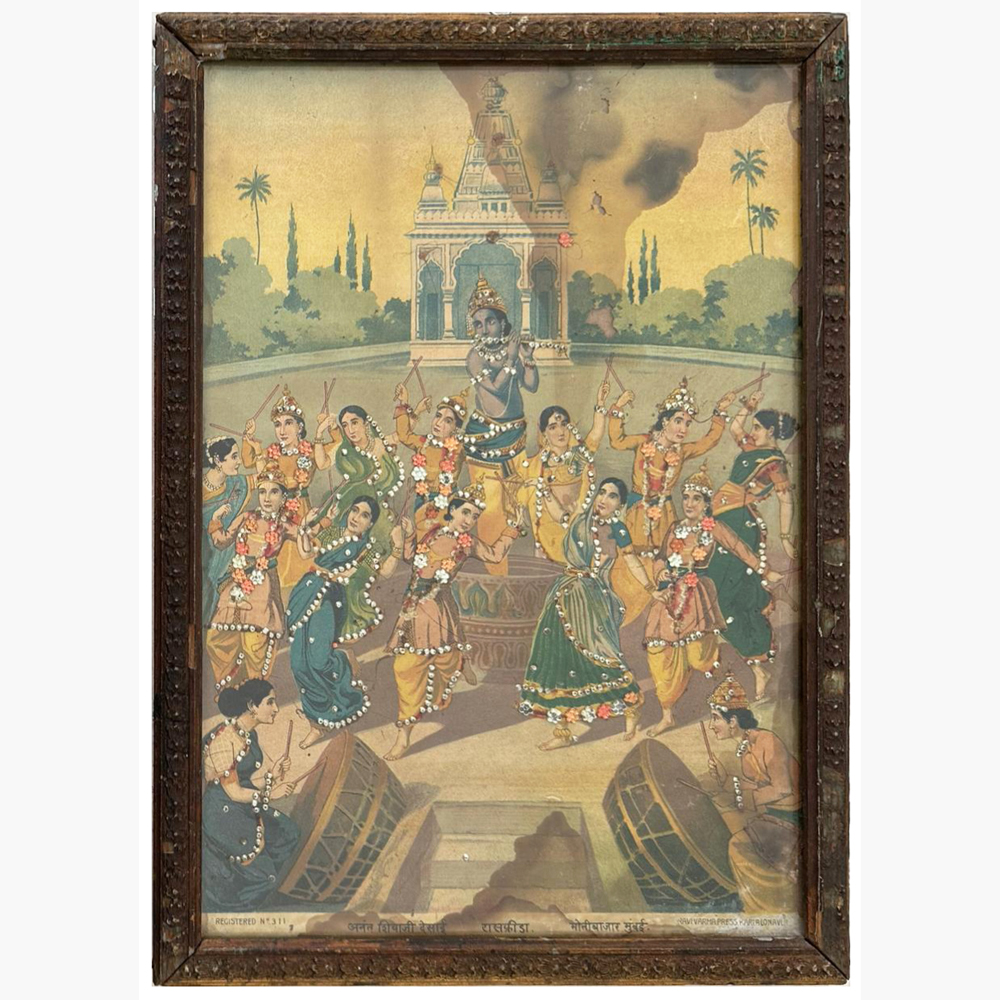 Silver God Idols | Raja Ravi Varma Paintings Raaskrida 2 - Image 4