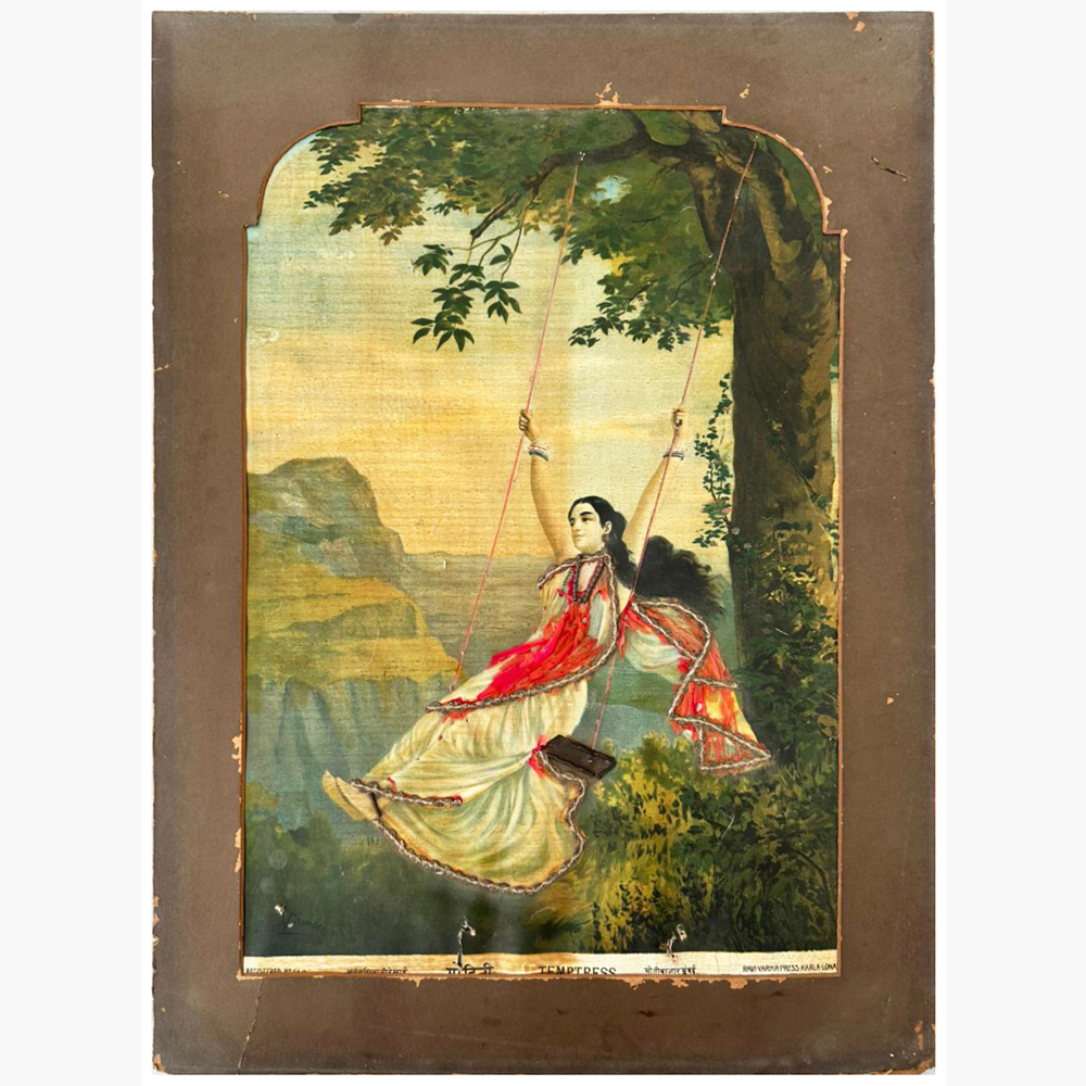Enchanting Mohini 2 Oleograph by Raja Ravi Varma