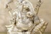 Perfect Silver God Idol of Ganesha with intricate detailing and design.