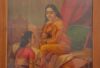 Chitralekha sitting with Sakhis Oleographs by Raja Ravi Varma