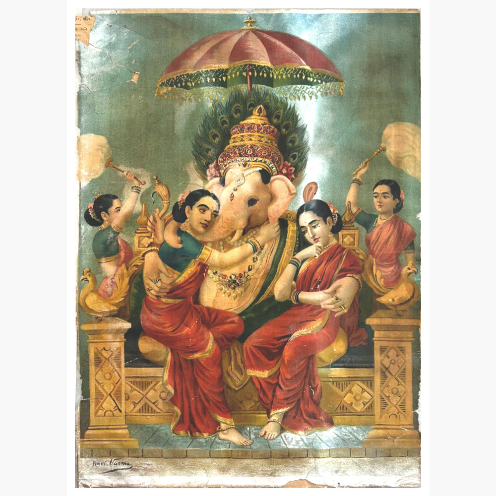 Auspicious Ganpati 2 Oleograph – Divine Ganesha Art