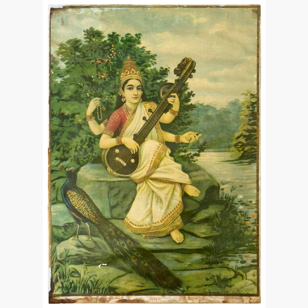 Divine Saraswati 10 Artwork – Symbol of Knowledge