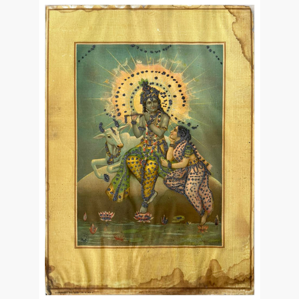 Divine Bhagwan Shri Krishna Art by M. Nandhika