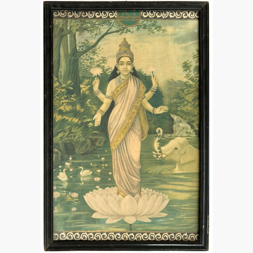 Silver God Idols | Raja Ravi Varma Paintings Laxmi 16 - Image 4
